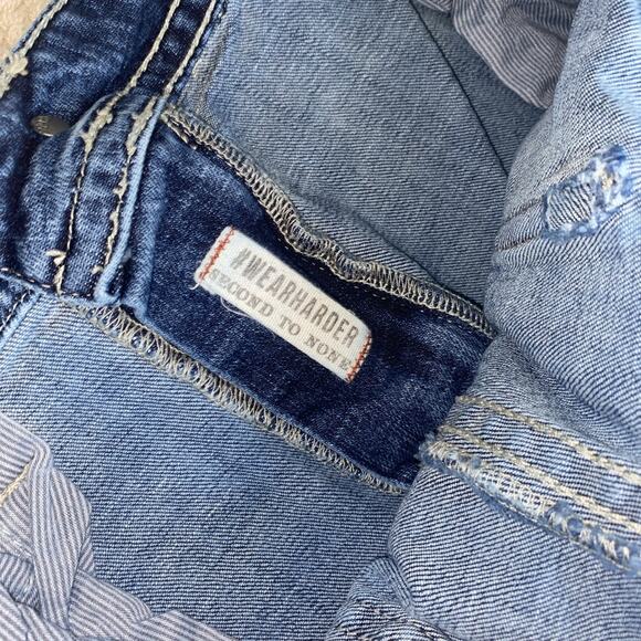 TK Axel Jeans Men Size 40x30 Slim Boot Blue Denim Western Flap Pockets - Picture 10 of 11